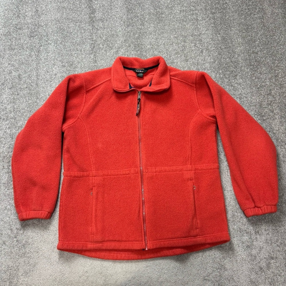 LL Bean Women's Fleece Full Zip Jacket Size Medium
